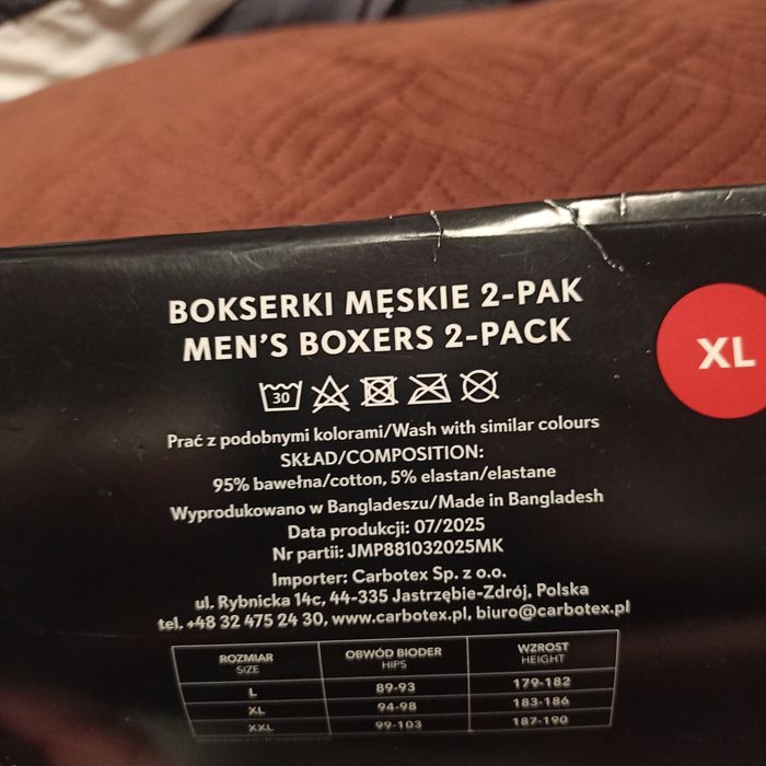 Bokserki męskie 2-pack Diamante XL