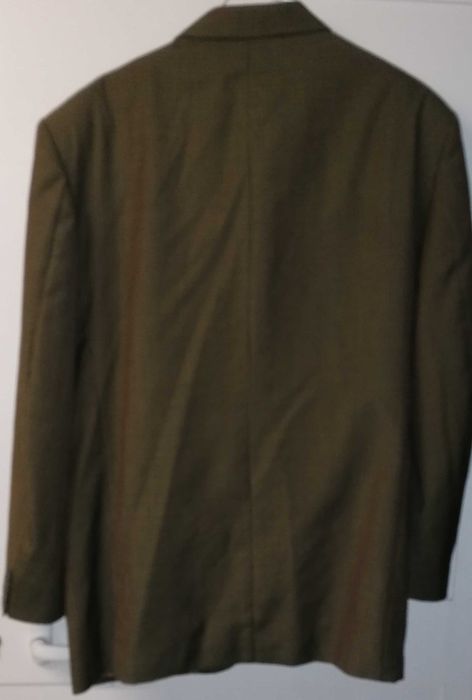 Fato masculino, verde xadrez, tam M, calça 42, por 20€