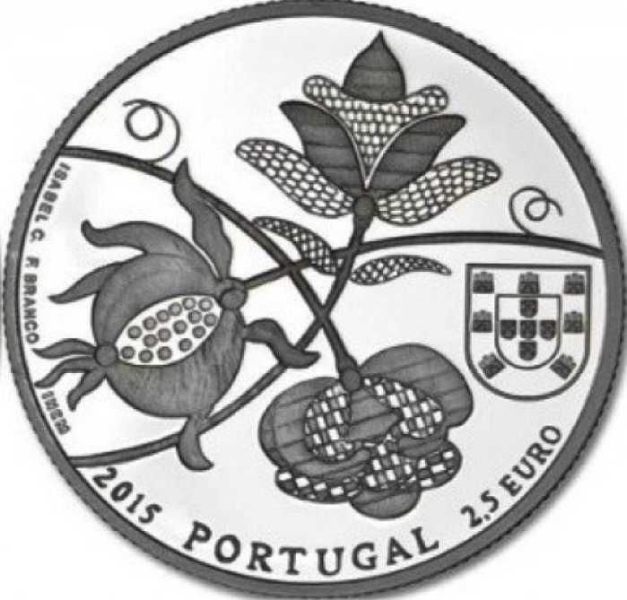 Moeda 2,5 euros Colchas de Castelo Branco MBC