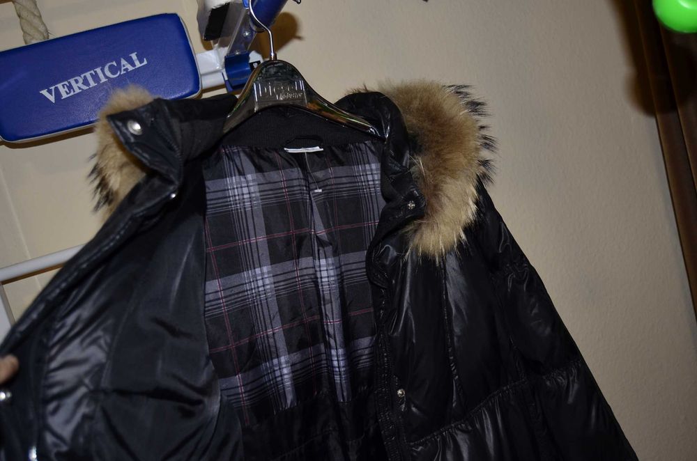 Yessika женский длинный пуховик, пальто зимнее 54-56 размер.