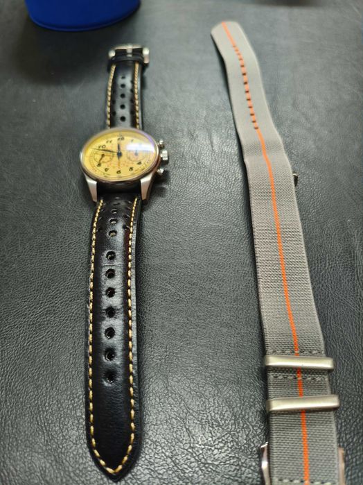 Relógio Cronógrafo Mecânico Proxima ST1902 – Modelo Médico / Estilo Piloto (Novo)