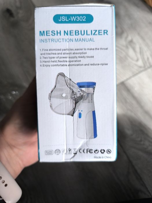 Inhalator siateczkowy cichy maseczki