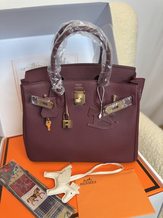 Ексклюзивна сумка в стилі Hermes Birkin, 30 см