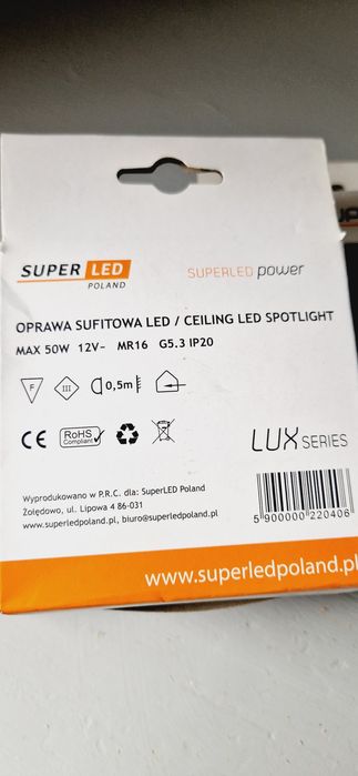 Oprawa sufitowa led ruchoma srebrna