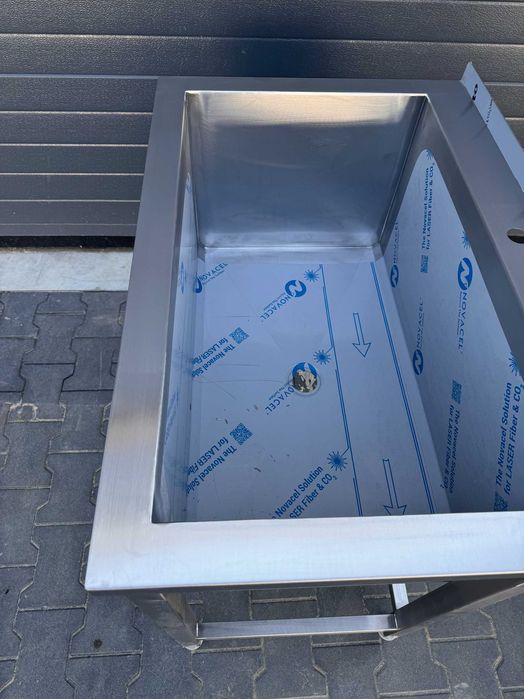 Meble gastronomiczne Basen gastronomiczny nierdzewny inox  1000x600x850 gł. 300 bez półki kuchnia restauracja stal nierdzewna ASIS