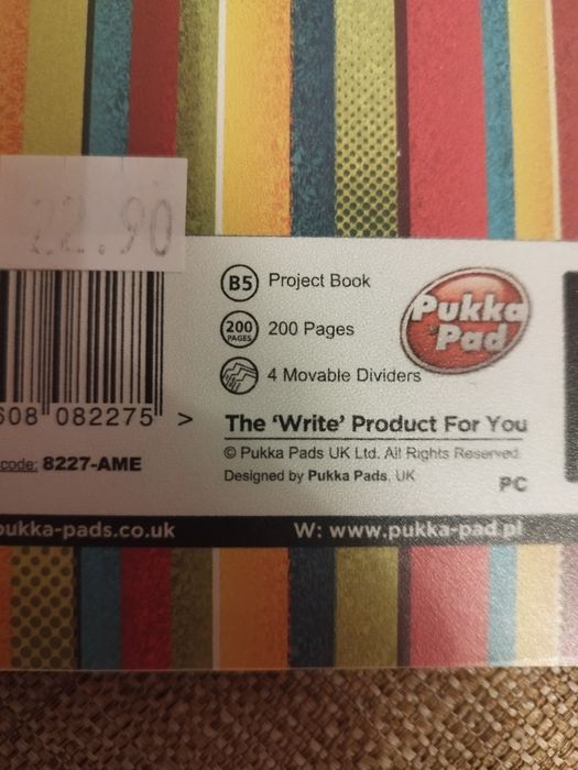 Zeszyt, segregator, naklejki