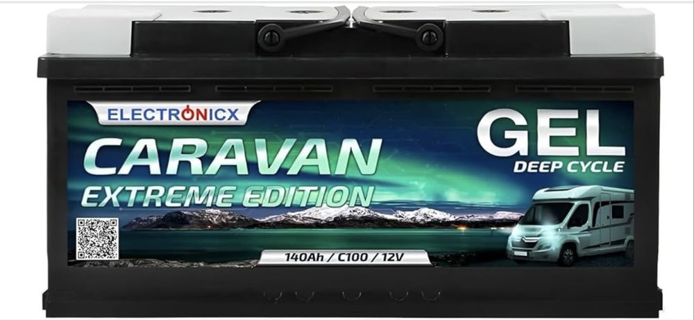 Гелевий акумулятор Electronicx 12V 140Ah для резервного живлення (ДБЖ)