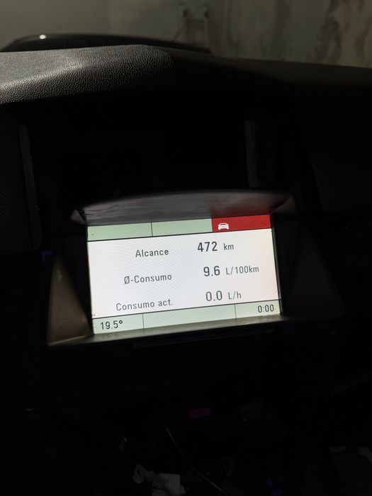 Ecrã CID 3 Linhas Opel Astra H/Zafira B com Moldura Original