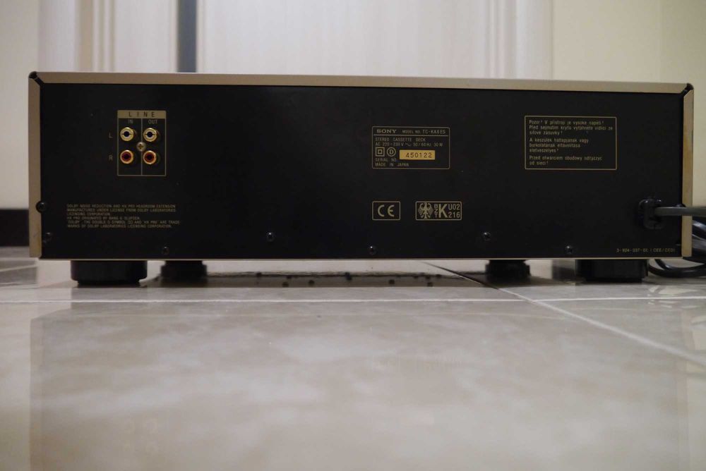 ℹ️ Касетна дека Sony TC-KA6ES  (220 Вольт)