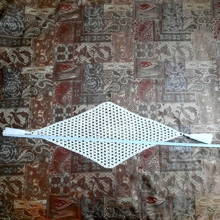 Conjunto de três guardanapos em crochet