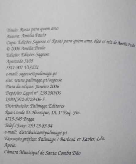 Amélia Paulo - Rosas para quem amo