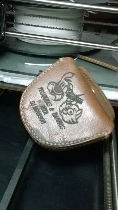 bolsa cabedal e lanternas de caça