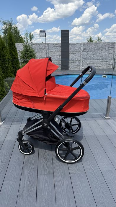 Cybex Priam 2 в 1 +зимовий конверт у подарунок, колір autumn gold, дуже гарний стан