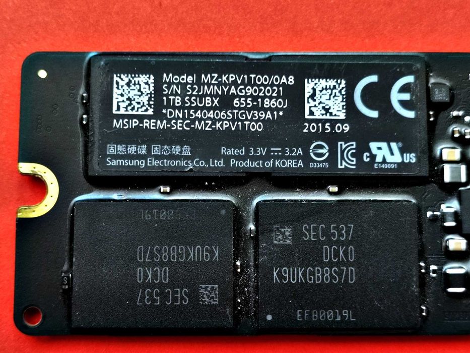 SSD 1TB AppLe Samsung 655-1860J