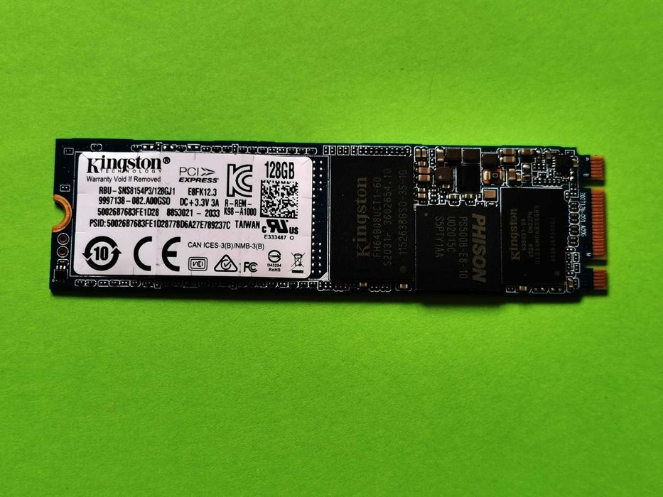 SSD M2 PCie 128GB KingSton