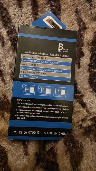 Mini telemóvel bm70