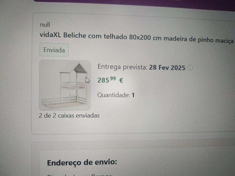 Cama com telhado - vida xl