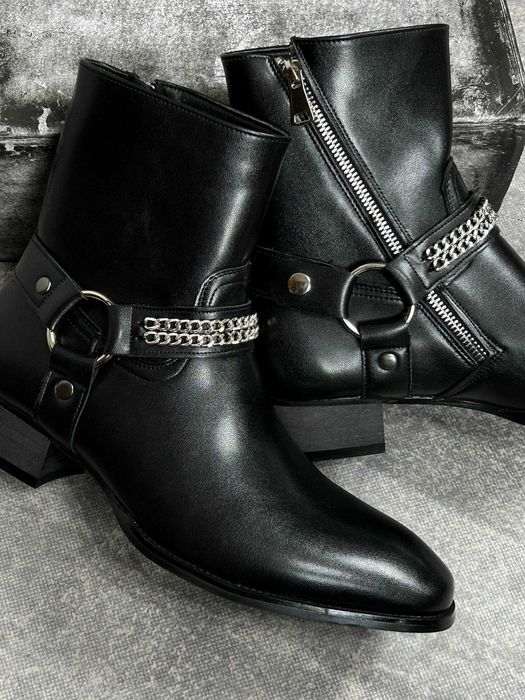 Черевики indie sleeze казаки hedi boy archive boots архив чорні