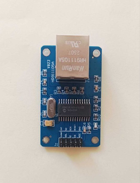 Модуль Ethernet на базі ENC28J60 SPI для Arduino, AVR, PIC, LPC, STM32