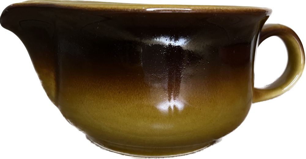 Sosjerka Tułowice jasny brąz ciemny brąz porcelit PRL B8022