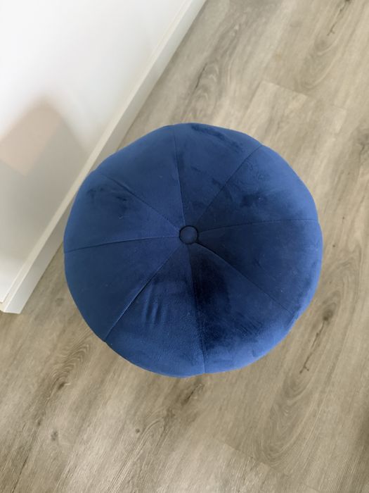 Banqueta/puff azul