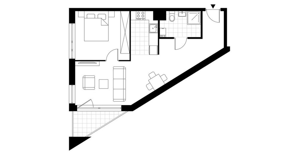 2-pokojowy apartament inwestycyjny 47m2 + loggia