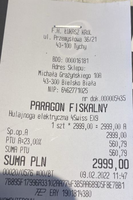 Hulajnoga elektryczna 4SWISS EX9