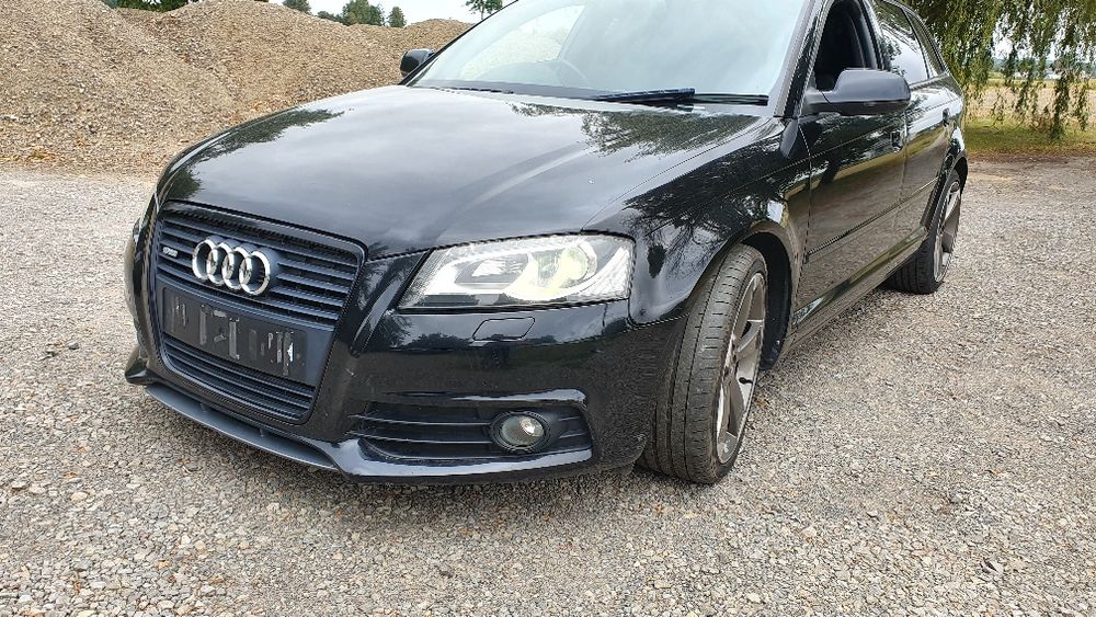 Audi A3 8p lift S-line BLACK EDITION Zderzak Klapa Tył LY9B FELGI r18