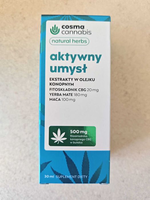Olejek CBD natural herbs aktywny umysł 30ml energetyzujący