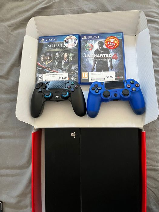 Ps4 500 g 2 controles e 2 jogos