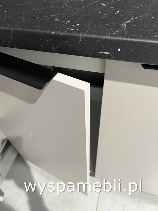 NOWA kuchnia 280+60 każdy wymiar kaszmir czarny meble kuchenne wyspa