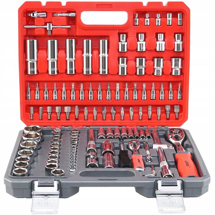 KLUCZE Nasadowe 108ZESTAW Kluczy Nasadowych Narzędzi BITY Torx Grzehot