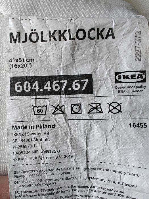 Poduszka ergonomiczna Ikea Mjolkklocka