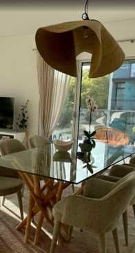 Candeeiro juta 110x45cm