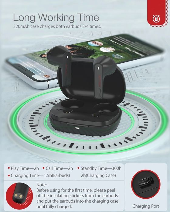 Наушники Blitzwolf AIRAUX UM4X
Гарнитура беспроводные airdots airpods