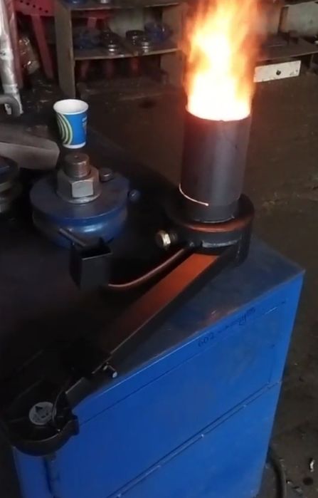 5-50кВт! Горелка на отработке в печь буржуйку, Пальник на переробці