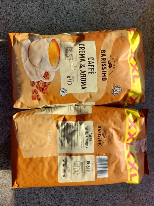 Kawa ziarnista 1,1kg Barissimo Caffe Crema Aroma 6/10 Jacobs Dallmayr