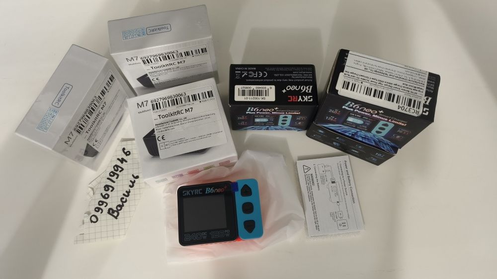 240w SKYRC b6 neo + зарядка для дронів, Акамуляторів, Реверс для зарядки гаджитів через Туре-С, ToolkitRC M7 200w
