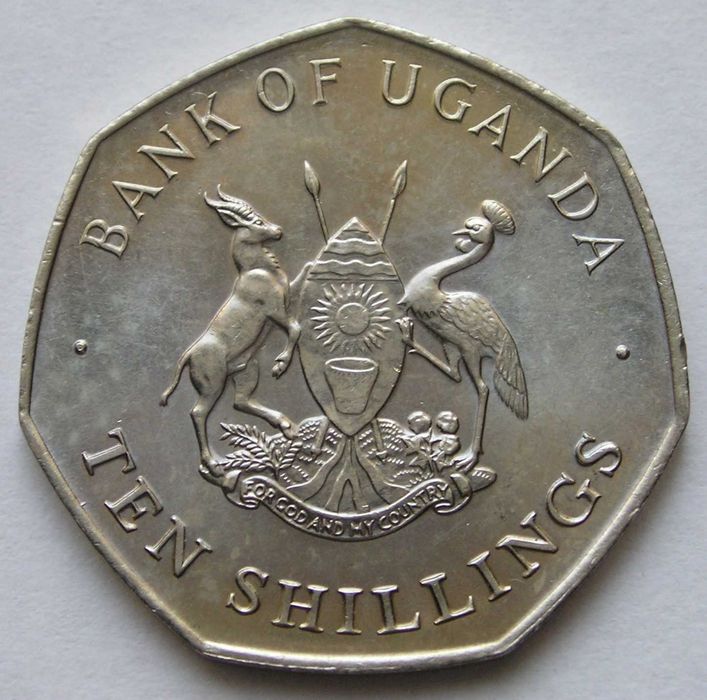 Uganda 10 shilling 1987 - stan 1/2