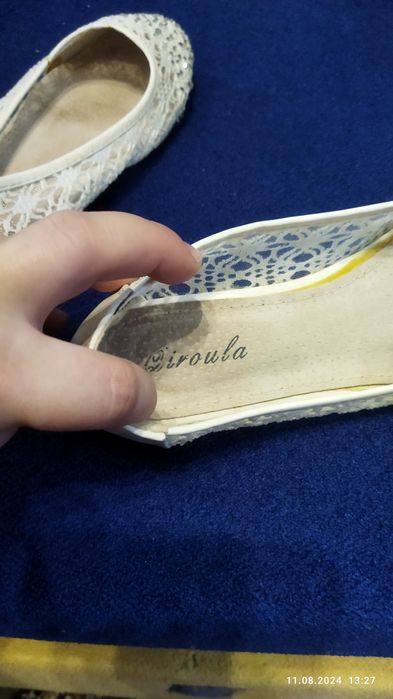 балетки 38 р свадебные обувь свадебная кружевная