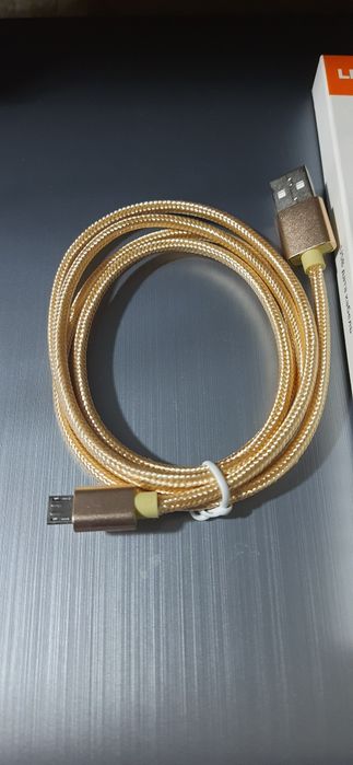 Charging usb data cable  micro USB connector 1м