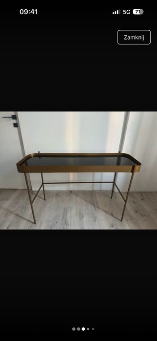 Stolik konsola Black & Gold