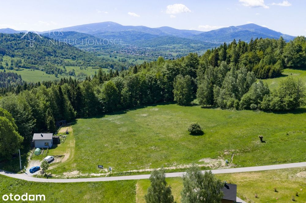 Działka z MPZP , prąd w działce (skrzynka)— 1285 m², Jeleśnia-Janiki - Więcej