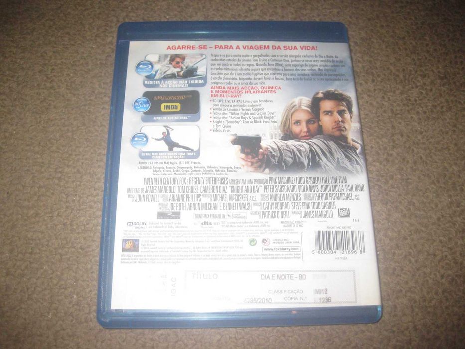 Blu-Ray "Dia e Noite" com Tom Hanks