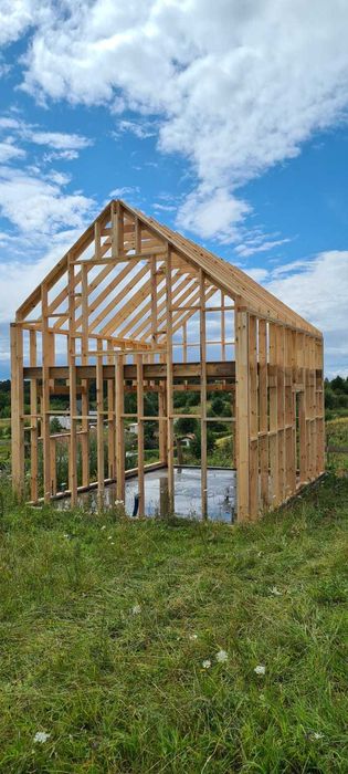 STODOŁA Konstrukcja drewniana, szkielet drewniany35m2, domek 7x5 m