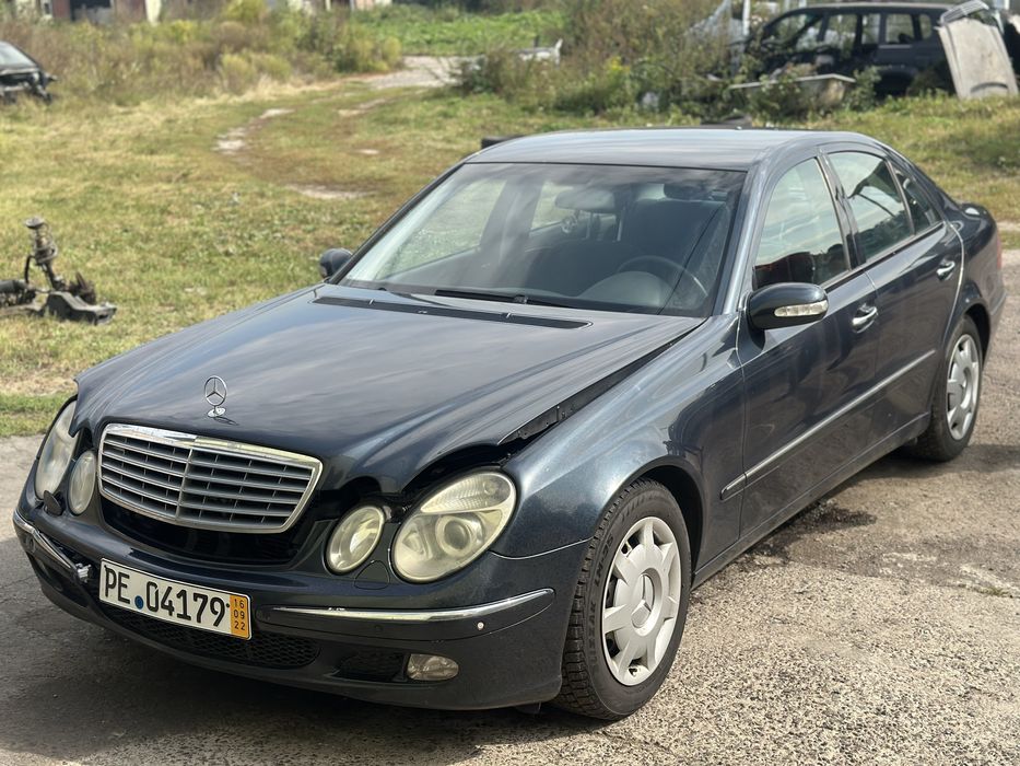 W211 mercedes капот фари бампер замок тнвд турбіна крило e class