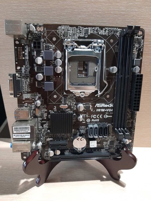 Материнські плати Asrock H81M-VG4, s1150, ddr3×2, mATX