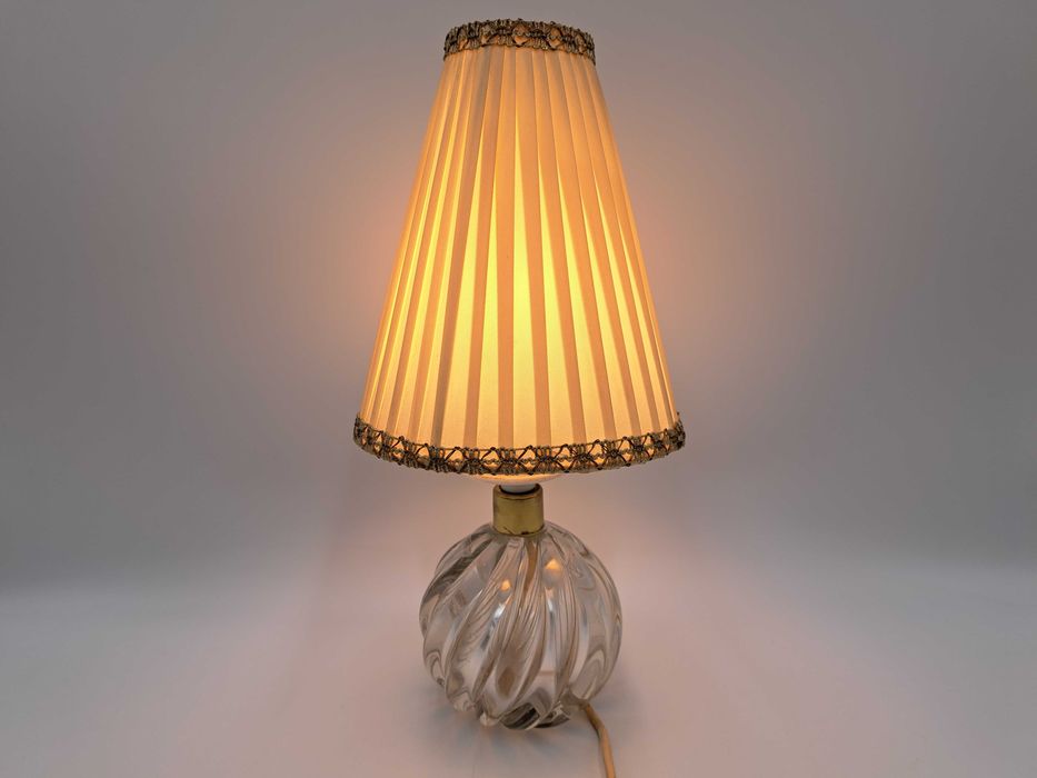Lampa stołowa szklana włoska szkło kryształowe Murano numer 7031