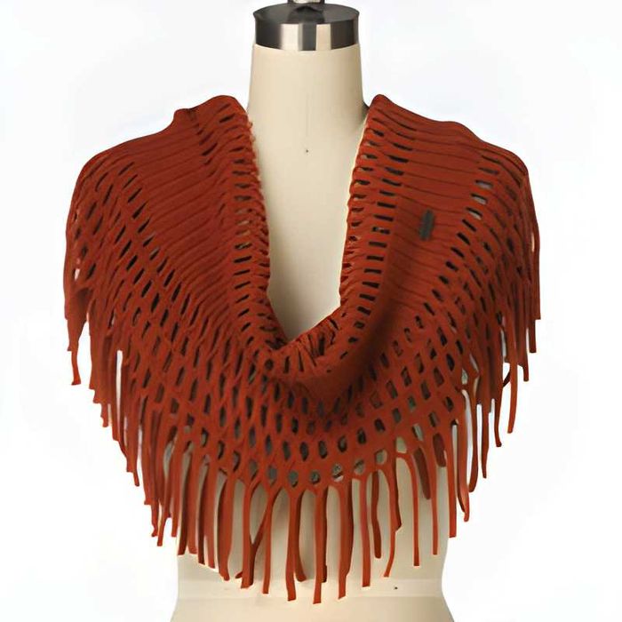 CG12 Damski Szalik VANS Ażurowy Komin Tuba Rebel Riot