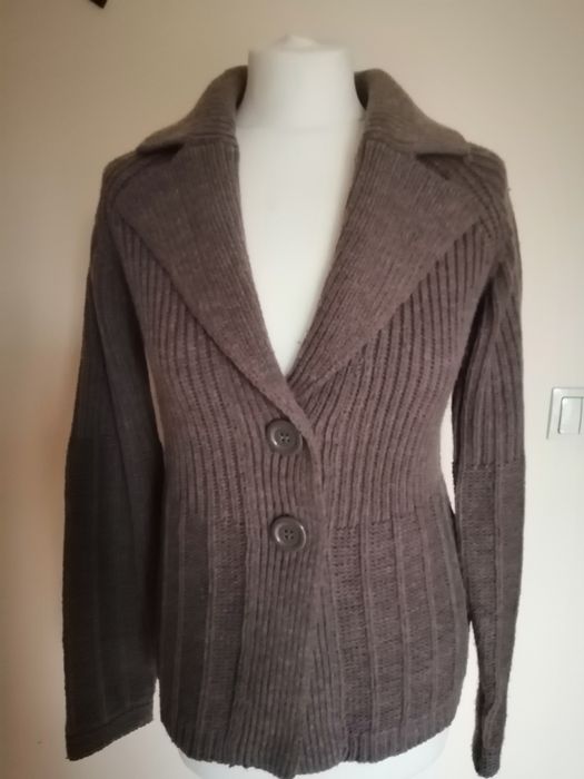 Sweter damski kawowy